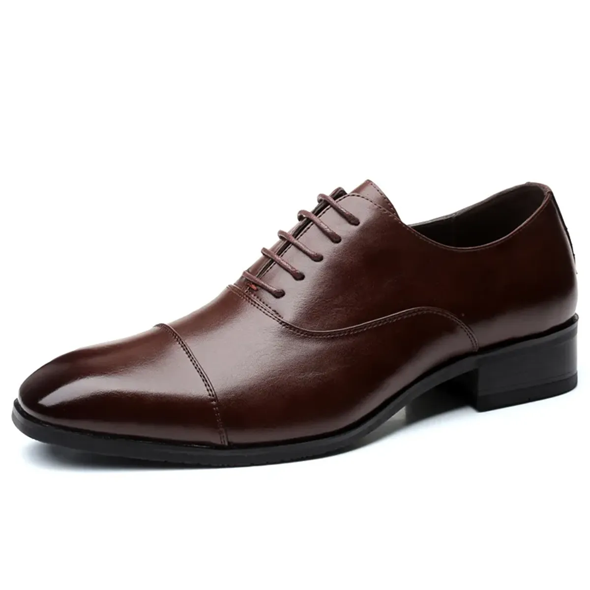 Brown Slip-on Oxford Shoes - Valimore